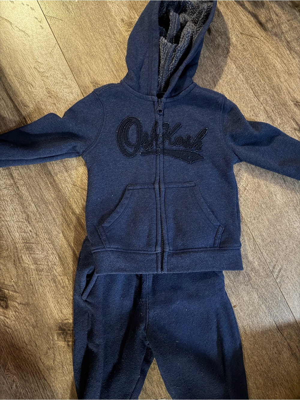 OshKosh B'gosh Dark Blue Zip Hoodie and Pants